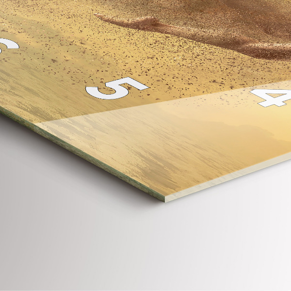 Skleněné hodiny čtvercové Žena v postavě