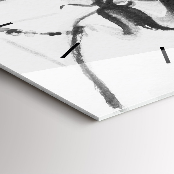 Skleněné hodiny čtvercové Módní žena