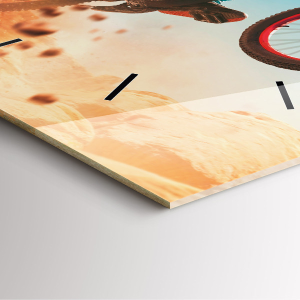 Skleněné hodiny čtvercové Kaskadér a adrenalin