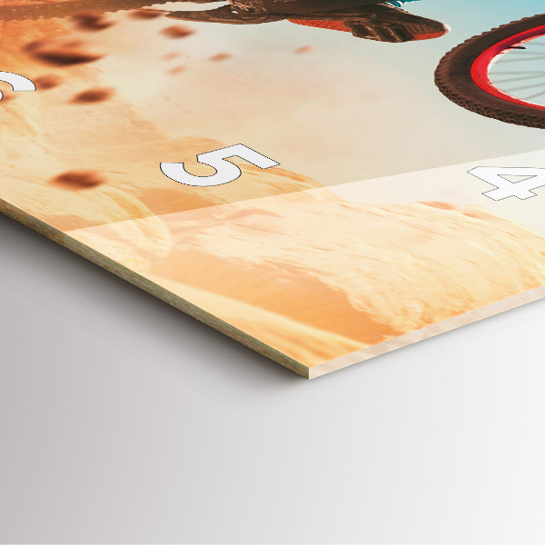 Skleněné hodiny čtvercové Kaskadér a adrenalin