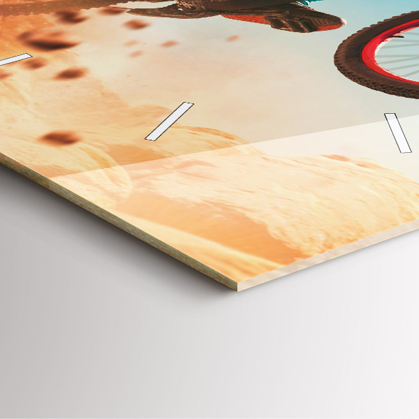 Skleněné hodiny čtvercové Kaskadér a adrenalin