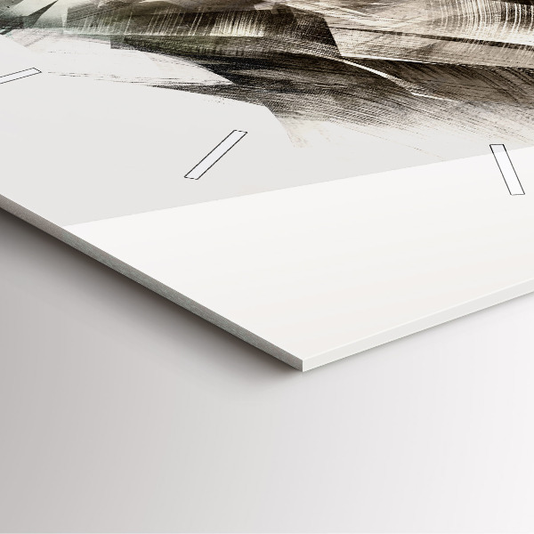 Skleněné hodiny čtvercové Malovaný portrét tygra