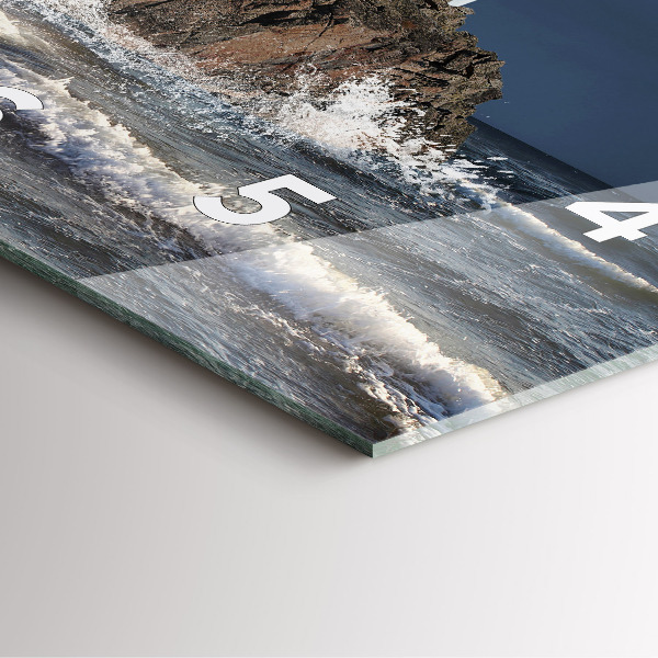 Skleněné hodiny čtvercové Maják