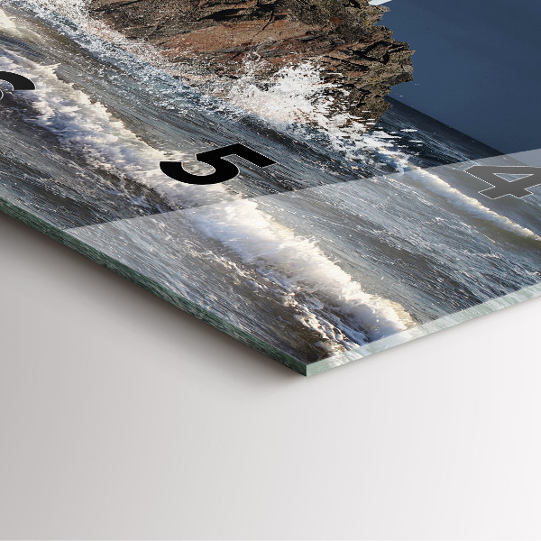 Skleněné hodiny čtvercové Maják