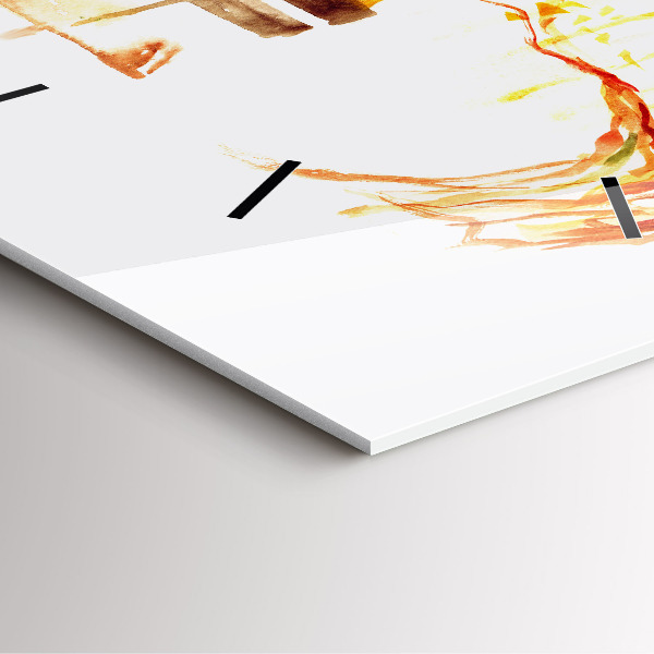 Skleněné hodiny čtvercové Podzimní krajina