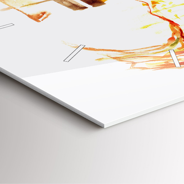 Skleněné hodiny čtvercové Podzimní krajina