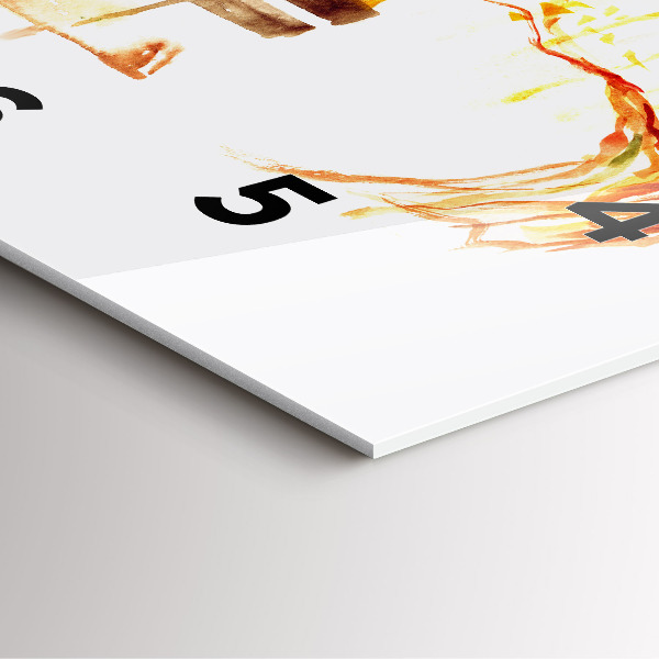 Skleněné hodiny čtvercové Podzimní krajina