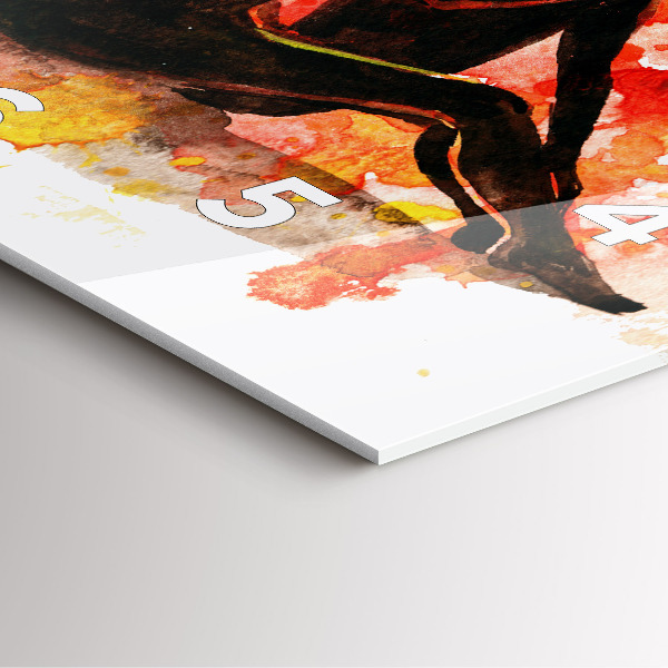 Skleněné hodiny čtvercové Láska a zamilovaný pár