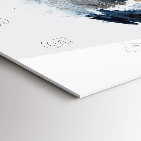 Skleněné hodiny čtvercové Kapitán s dalekohledem