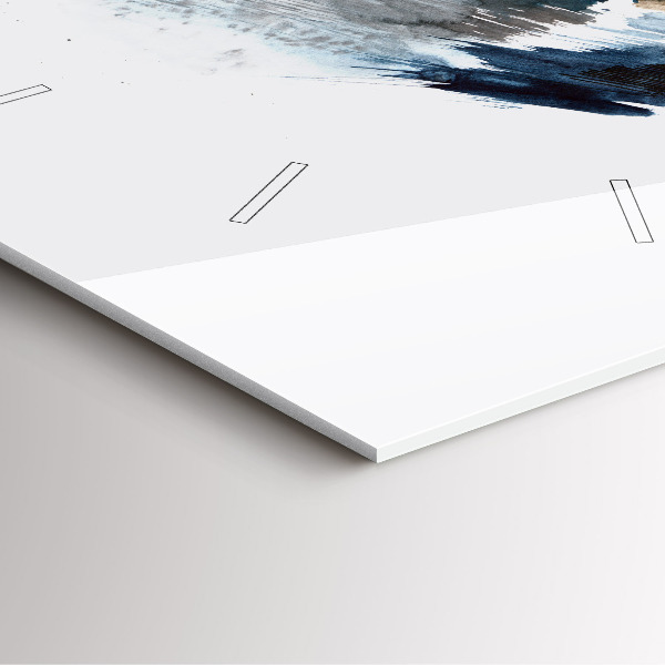 Skleněné hodiny čtvercové Kapitán s dalekohledem