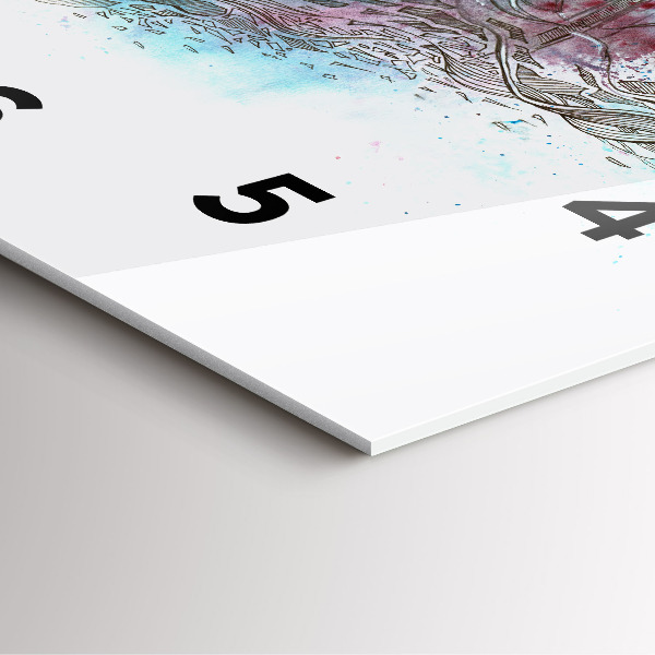 Skleněné hodiny čtvercové Abstraktní astronaut