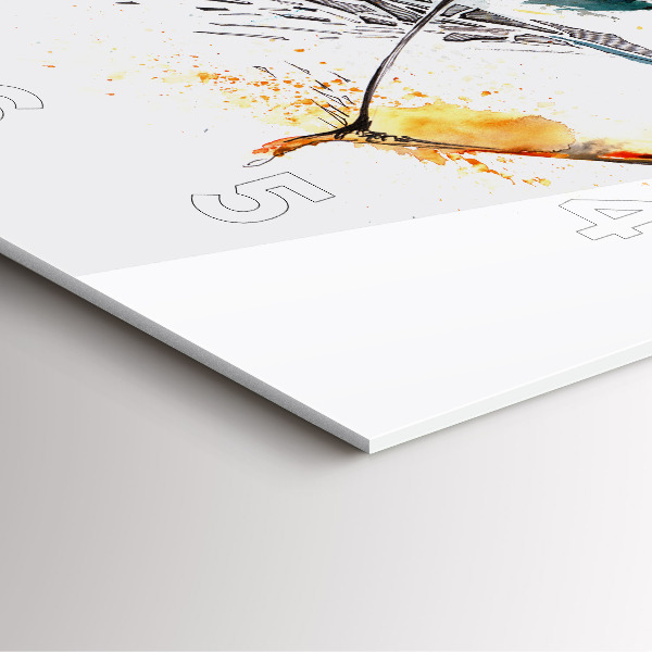 Skleněné hodiny čtvercové Bojovník na lovu