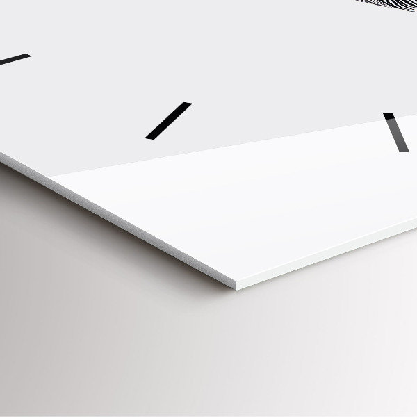 Skleněné hodiny čtvercové Abstraktní lidské oko