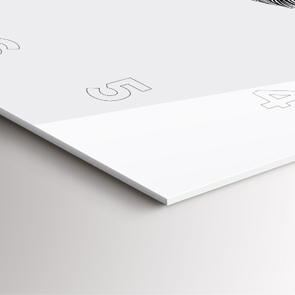 Skleněné hodiny čtvercové Abstraktní lidské oko