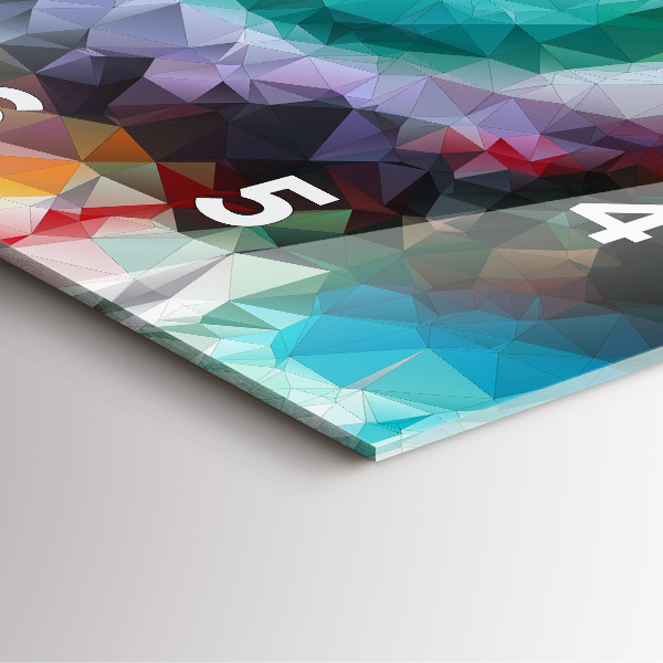 Skleněné hodiny čtvercové Barevné lidské oko