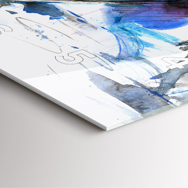 Skleněné hodiny čtvercové Dalmatin a deštník