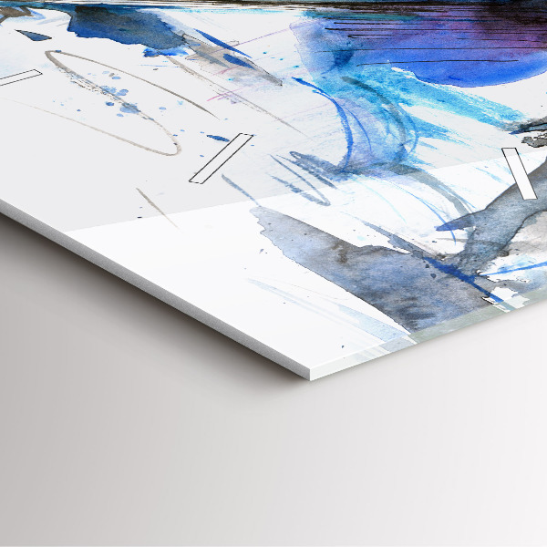 Skleněné hodiny čtvercové Dalmatin a deštník