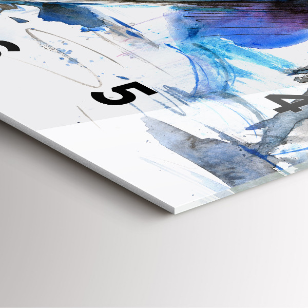 Skleněné hodiny čtvercové Dalmatin a deštník