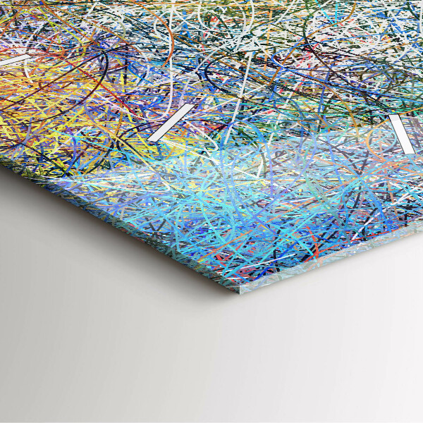 Skleněné hodiny čtvercové Abstraktní - Emoce