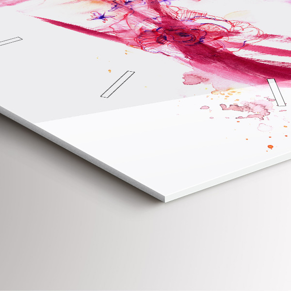 Skleněné hodiny čtvercové Romantický pár