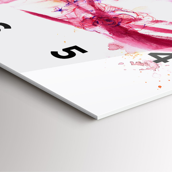 Skleněné hodiny čtvercové Romantický pár