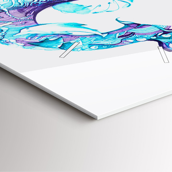 Skleněné hodiny čtvercové Mořská kotva