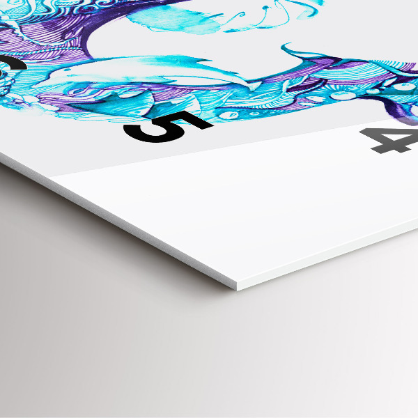 Skleněné hodiny čtvercové Mořská kotva