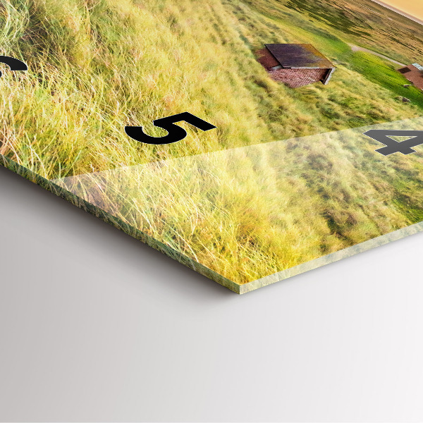 Skleněné hodiny čtvercové Maják