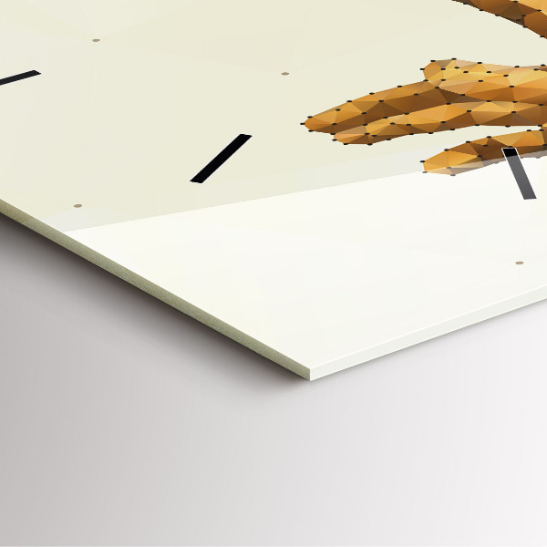 Skleněné hodiny čtvercové Stvoření Adama