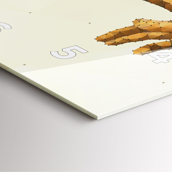 Skleněné hodiny čtvercové Stvoření Adama