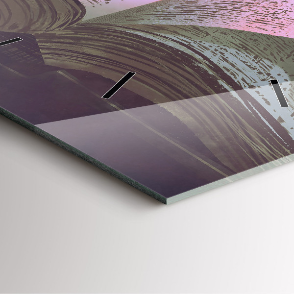 Čtvercové nástěnné hodiny Knižní abstrakce