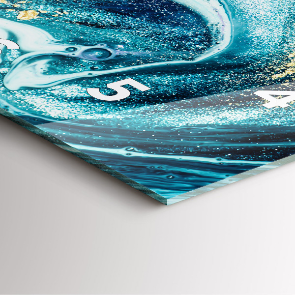 Čtvercové nástěnné hodiny Abstraktní mramor