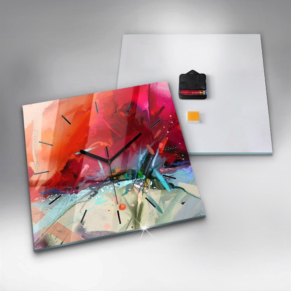 Čtvercové nástěnné hodiny Řady koření