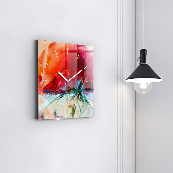 Čtvercové nástěnné hodiny Řady koření