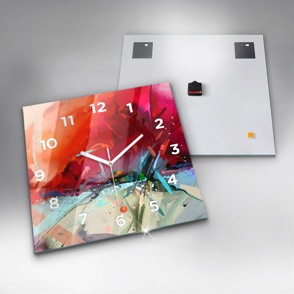 Čtvercové nástěnné hodiny Řady koření