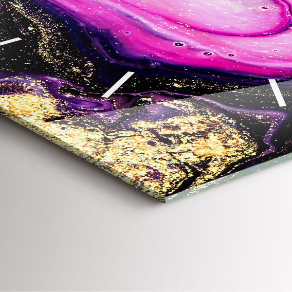 Čtvercové nástěnné hodiny Abstraktní mramor