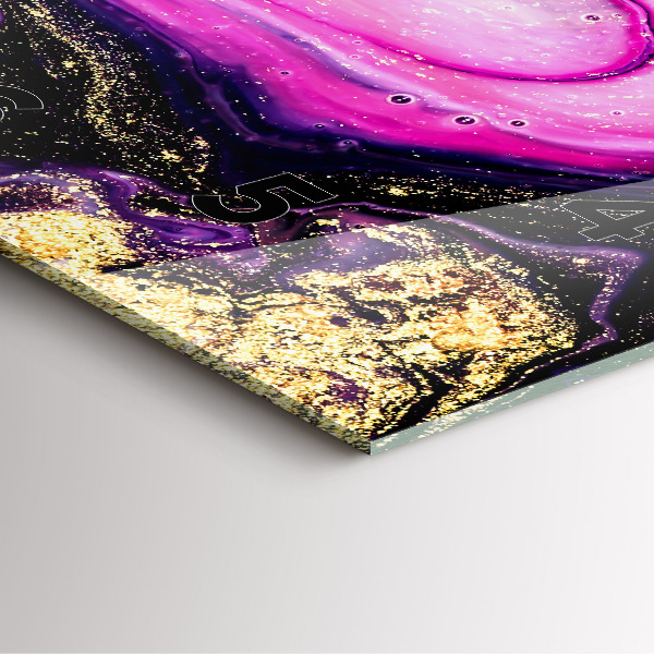 Čtvercové nástěnné hodiny Abstraktní mramor