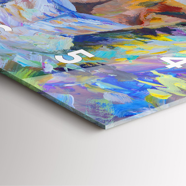 Čtvercové nástěnné hodiny Malovaná baletka