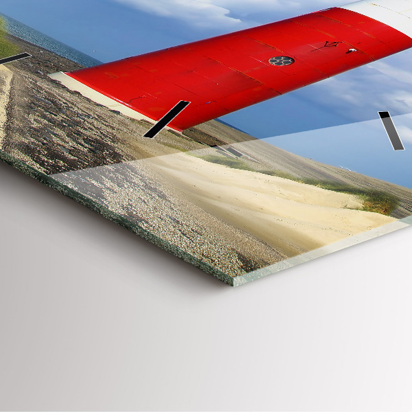 Skleněné hodiny čtvercové Maják