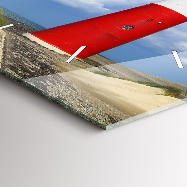 Skleněné hodiny čtvercové Maják