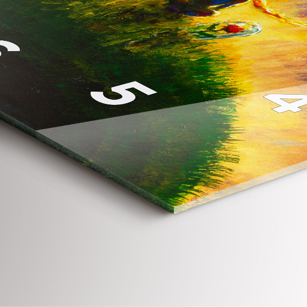 Čtvercové nástěnné hodiny Abstraktní malý princ