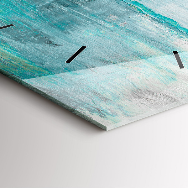 Skleněné hodiny čtvercové Abstraktní olejová textura