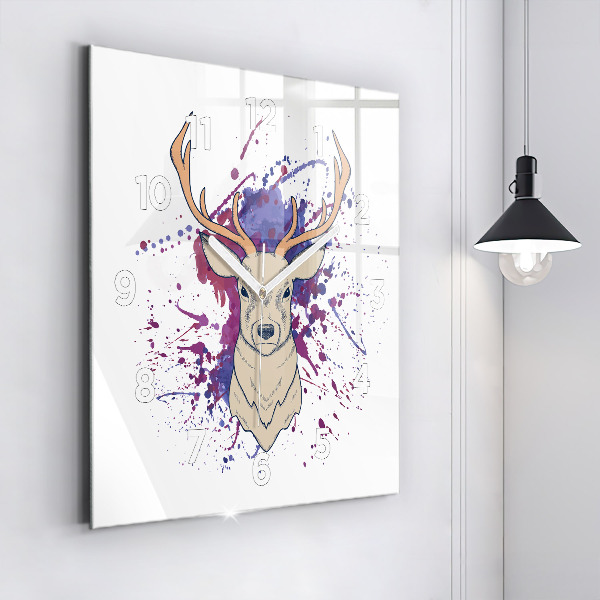 Skleněné hodiny čtvercové Vektorová ilustrace jelena