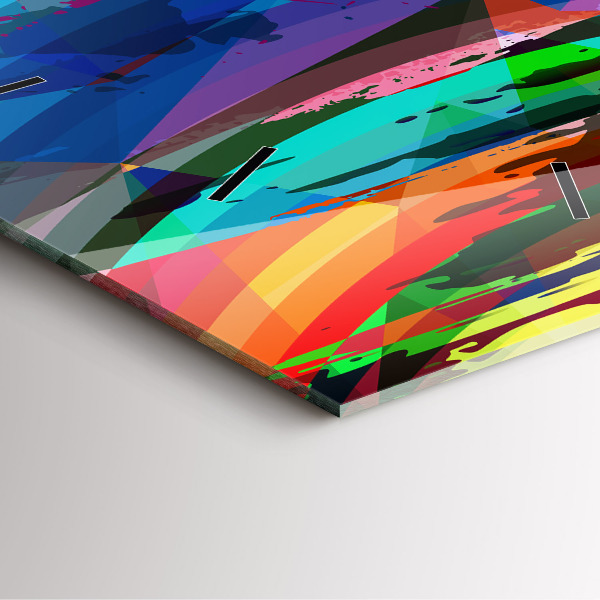 Skleněné hodiny čtvercové Abstraktní pozadí