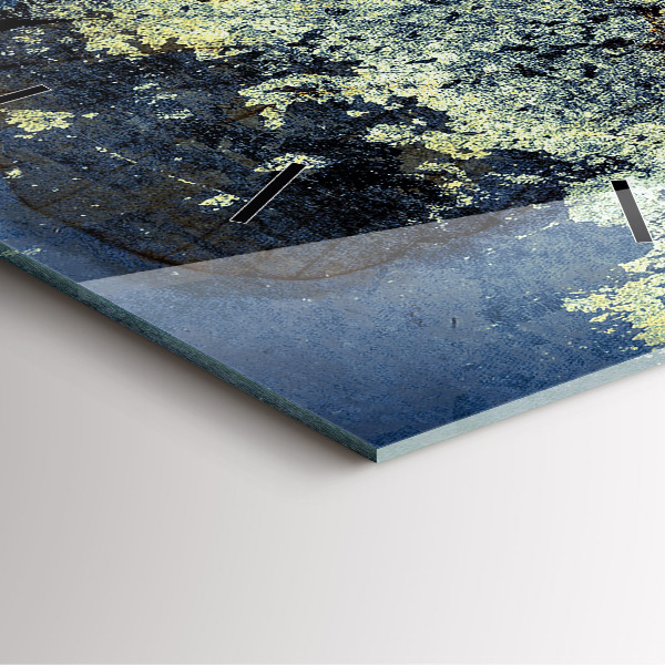 Skleněné hodiny čtvercové Motýl ve stylu vintage