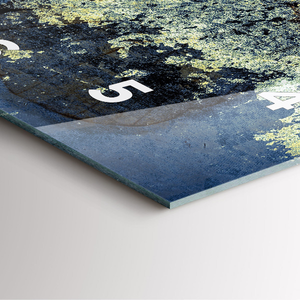 Skleněné hodiny čtvercové Motýl ve stylu vintage