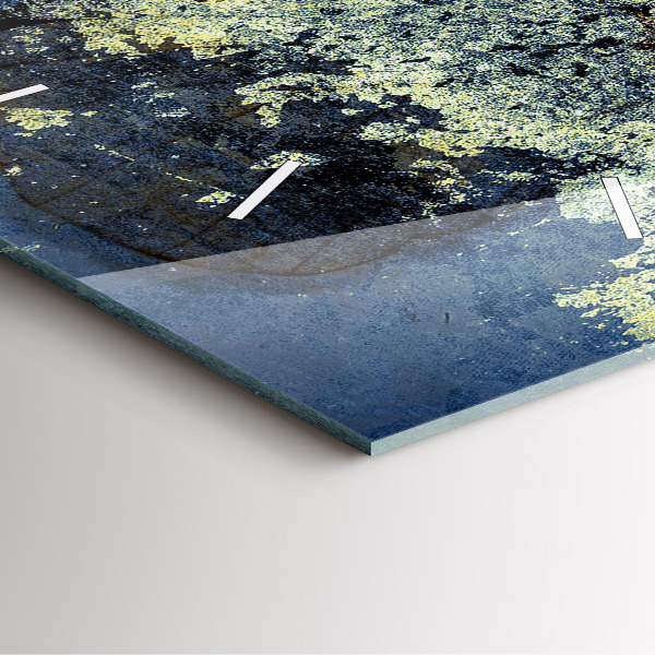 Skleněné hodiny čtvercové Motýl ve stylu vintage