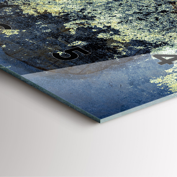 Skleněné hodiny čtvercové Motýl ve stylu vintage