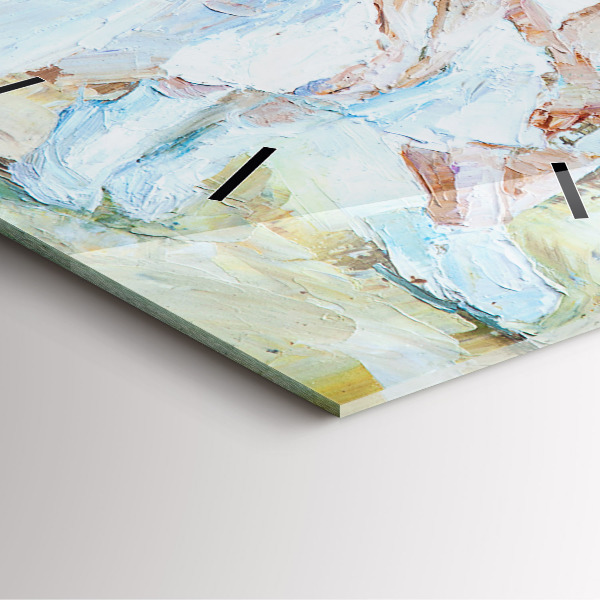 Skleněné hodiny čtvercové Mladé baletky