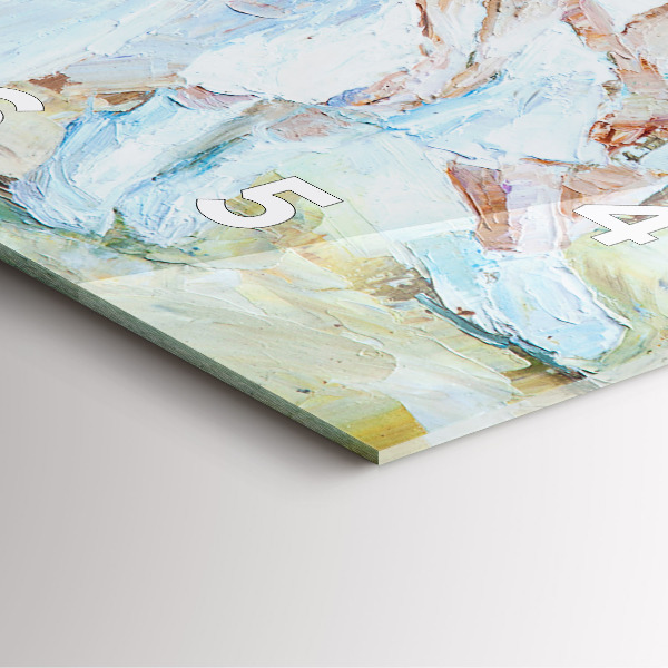 Skleněné hodiny čtvercové Mladé baletky